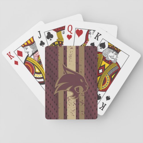Texas State University Supercat Football Jersey Playing Cards