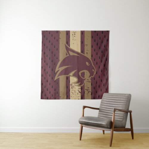 Texas State University Supercat Football Jersey Tapestry