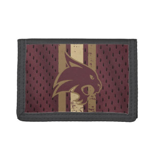 Texas State University Supercat Football Jersey Tri-fold Wallet