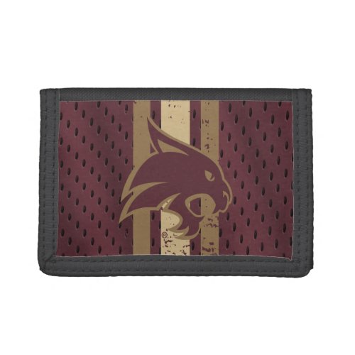 Texas State University Supercat Football Jersey Trifold Wallet