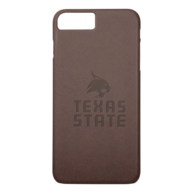 Texas State University Supercat Leather Case-Mate iPhone Case (Back)