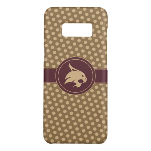 Texas State University Supercat Polka Dot Pattern Case_Mate Samsung Galaxy S8 Case