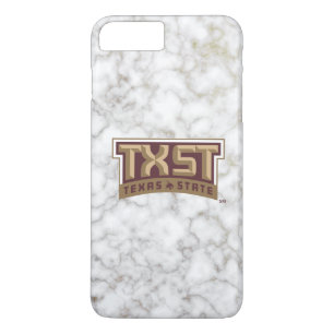 Texas State University Supercat White Marble iPhone 8 Plus/7 Plus Case
