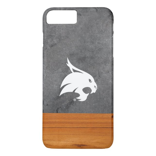 Texas State University Supercat Wood Cement Case-Mate iPhone Case (Back)