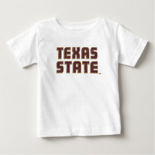 Texas State University Word Mark Distressed Baby T-Shirt