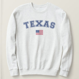 Texas State USA Flag Sweatshirt