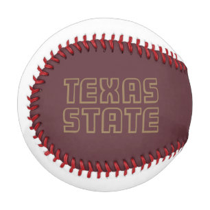 Texas State Word Mark Baseball