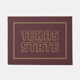 Texas State Word Mark Doormat