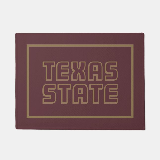 Texas State Word Mark Doormat (Front)