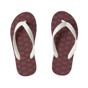 Texas State Word Mark Kid's Flip Flops