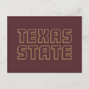 Texas State Word Mark Postcard