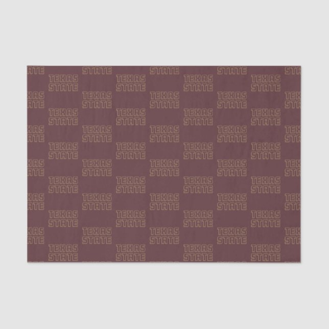 Texas State Word Mark Tissue Paper (Front)