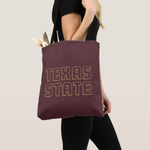 Texas State Word Mark Tote Bag