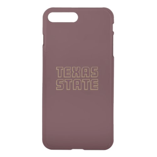 Texas State Word Mark iPhone 8 Plus7 Plus Case