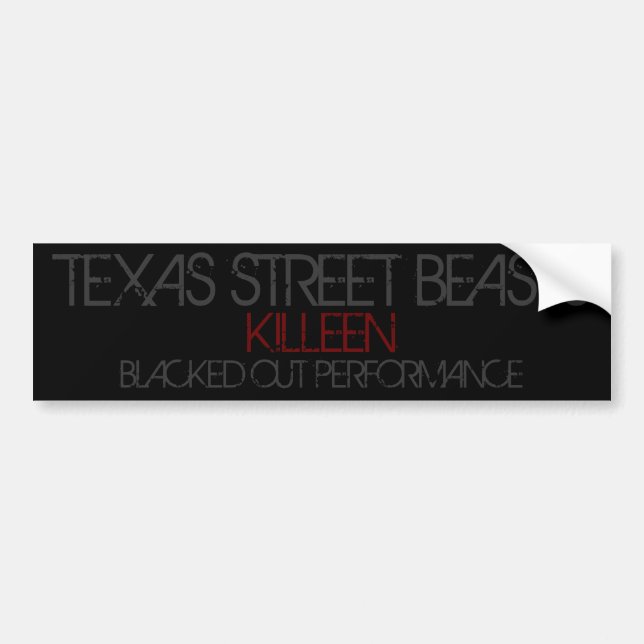 texas street beasts bumper sticker (Front)