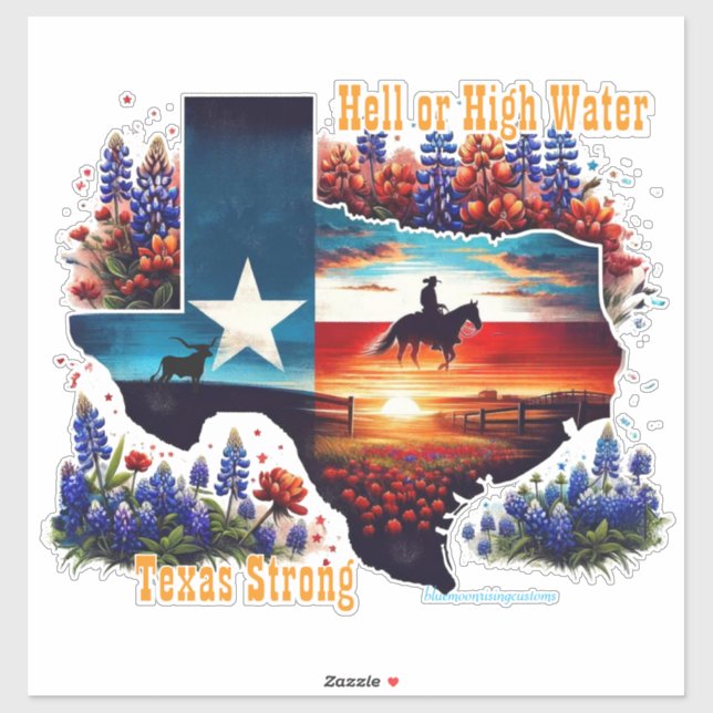 Texas Strong  Sticker (Sheet)