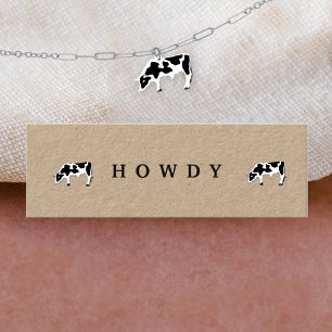 Texas Stud Earring Custom Jewelry Display Card