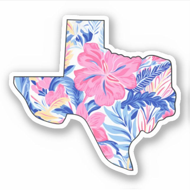 Texas - Summer Sticker - Lilly Inspired (Front)