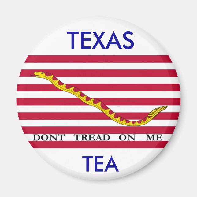 TEXAS TEA, Dont Tread On Me Magnet (Front)