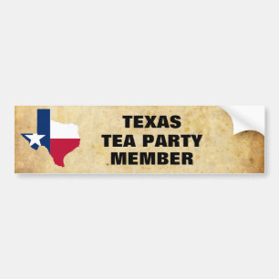 TEXAS TEA PARTY BUMPER STICKER