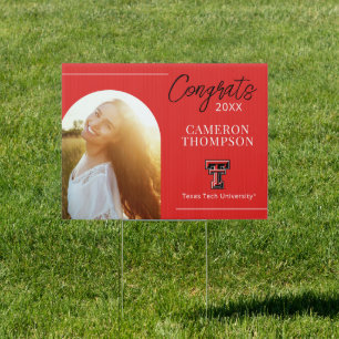 Texas Tech Graduate Arch Photo Sign