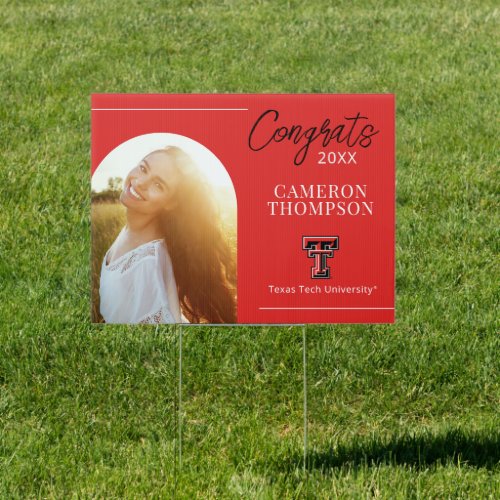 Texas Tech Graduate  Arch Photo Sign