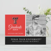 Texas Tech Graduate Invitation (Standing Front)
