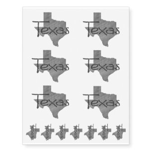 Texas Temporary Tattoos