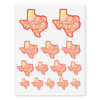 TEXAS TEMPORARY TATTOOS