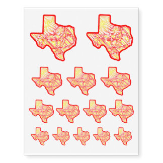 Texas Temporary Tattoos