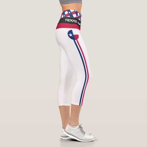 Texas  Texas Flag fashion Fitness Sports USA Ca Capri Leggings