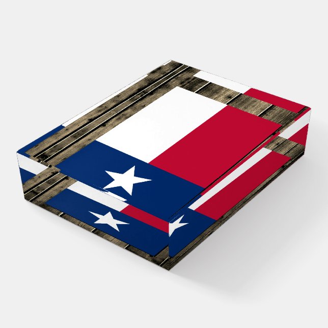 Texas & Texas flag, USA states / patriotic Paperweight (Angled)