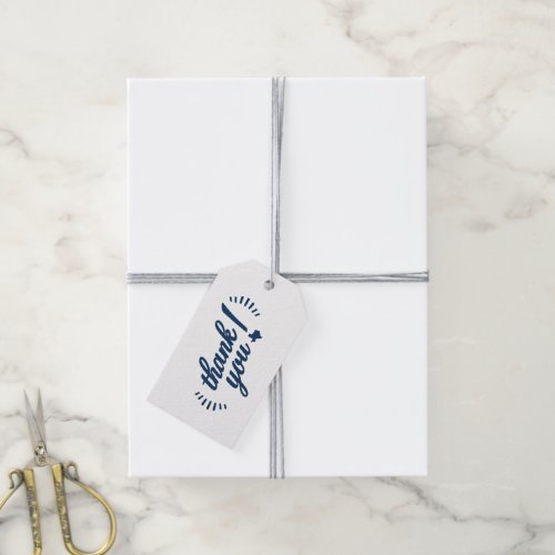 Texas Thank You navy Gift Tags