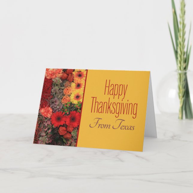Texas  Thanksgiving Card (Front)