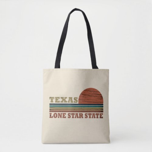 texas the lone star classic sunset style tote bag