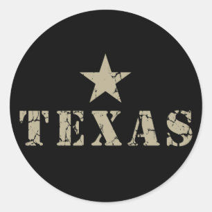 Texas, the Lone Star State Classic Round Sticker