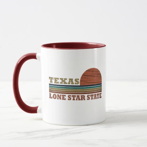 texas the lone star state classic sunset style mug