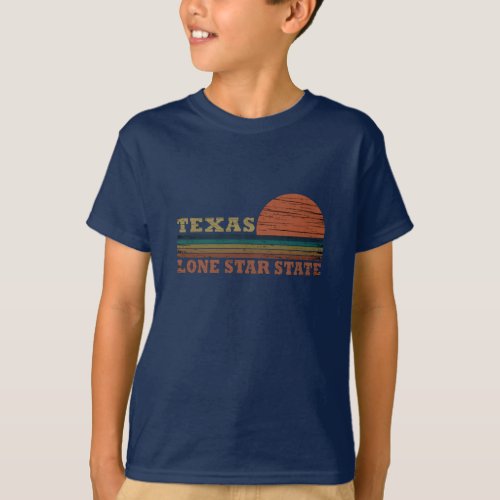 texas the lone star state classic sunset style T_Shirt