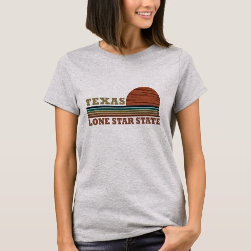 texas the lone star state classic sunset style T_Shirt