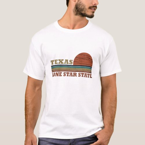 texas the lone star state classic sunset style T_Shirt