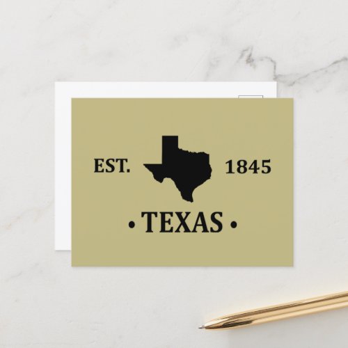 texas the lone star state contour holiday postcard