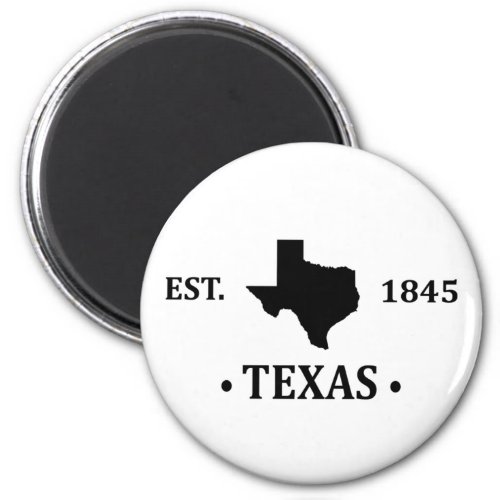 texas the lone star state contour magnet