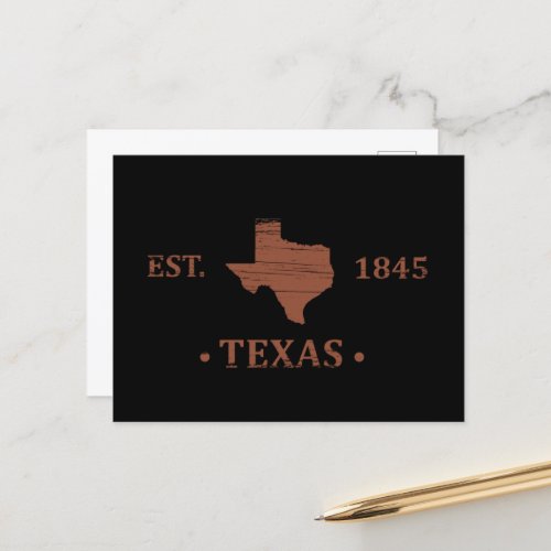 texas the lone star state holiday postcard