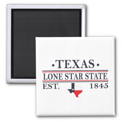 texas the lone star state map contour magnet