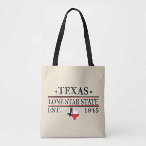 texas the lone star state map contour tote bag
