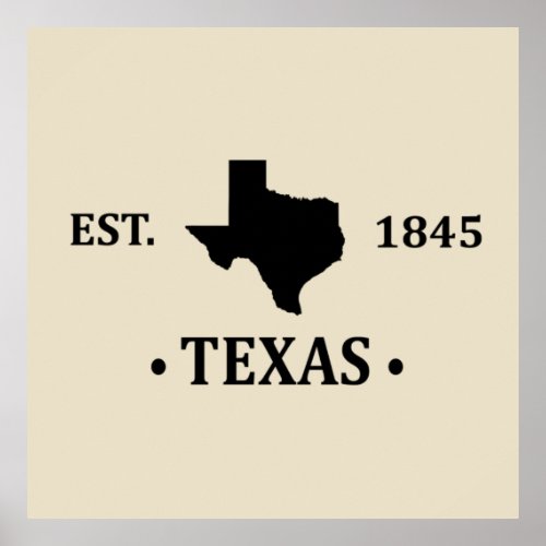 texas the lone star state poster
