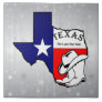 Texas, The Lone Star State, shimmering background, Ceramic Tile