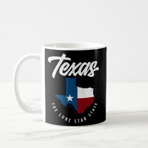 Texas The Lone Star State Texas Map Coffee Mug