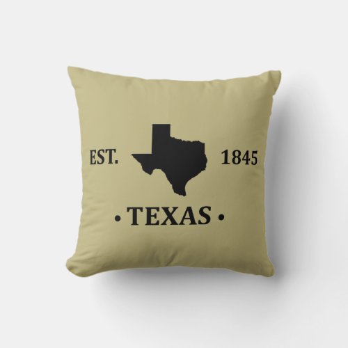 texas the lone star state throw pillow