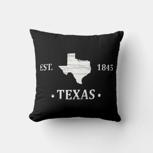 texas the lone star state throw pillow